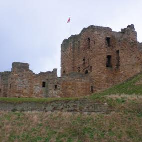 Colour photograph of Tynemouth Castle, subject of Jane Harvey's first novel.